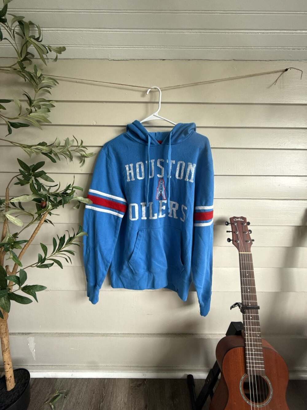 47 Brand Houston Oilers Varsity Arch Pullover Hoodie Sweatshirt